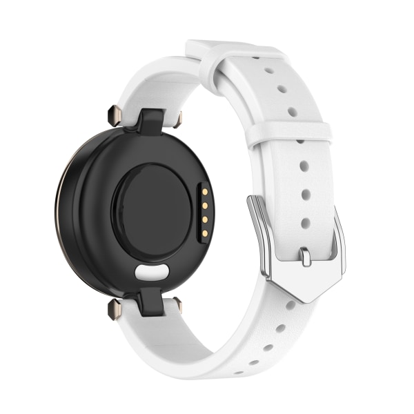 INF Garmin Lily armband äkta läder Vit