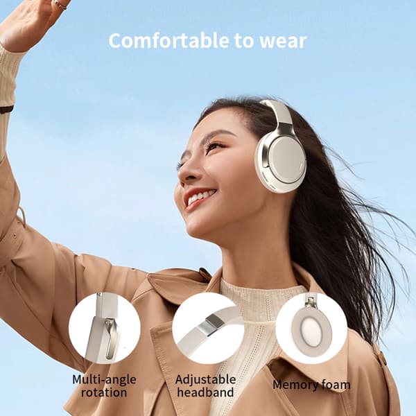 J19 Hybrid Støjreducerende Over-Ear Hovedtelefoner - Sort