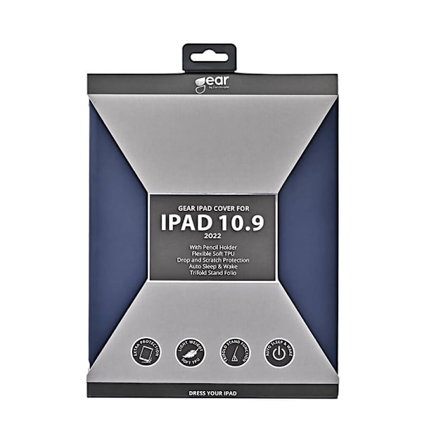 Tabletfodral Pennhållare Mörkblå - iPad 10,9" 10th Gen 2022