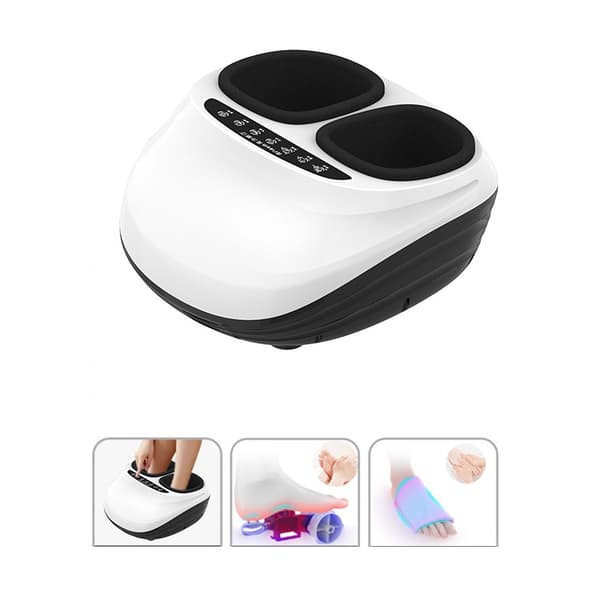 Fotmassageapparat med Knappkontroll - EU-kontakt, Automatisk Knådning & Akupunkturterapi