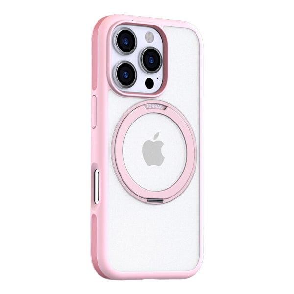 Torras Ostand R Fusion etui til iPhone 16 Pro (Pink)