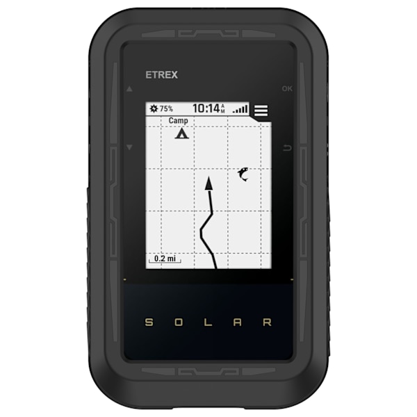 Mjukt silikonfodral för Garmin eTrex Solar Svart