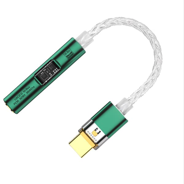 BA23 USB-C til 3,5 mm lydstikadapter med indbygget DAC Green Green
