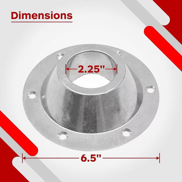 Aluminium RV Bordsfäste 2 Pack - Silver