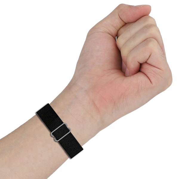 Elastisk nylonurrem til Huawei Watch Fit 3 Sort