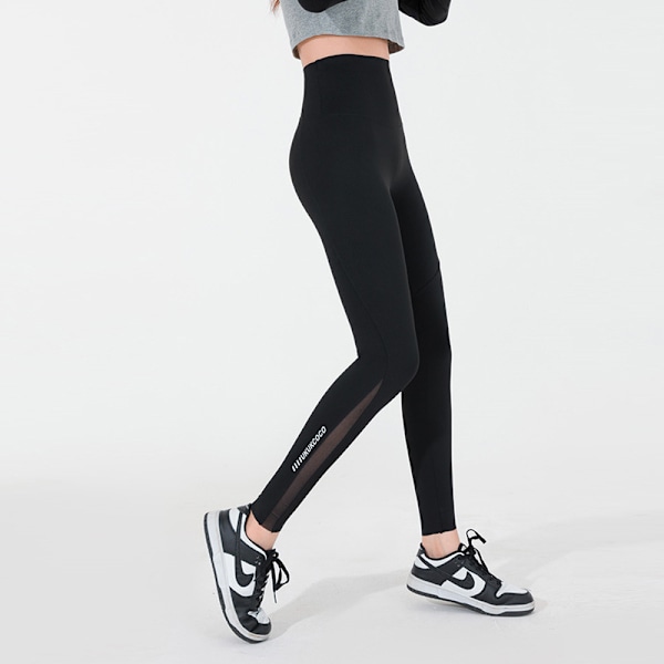 Yogaleggings med hög midja och fickor för kvinnor XL