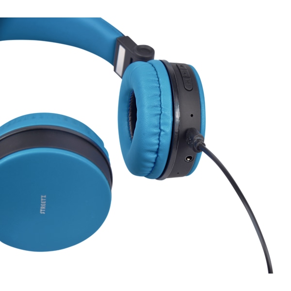 BT200 Foldable on-ear BT headset, 3.5 mm, blue