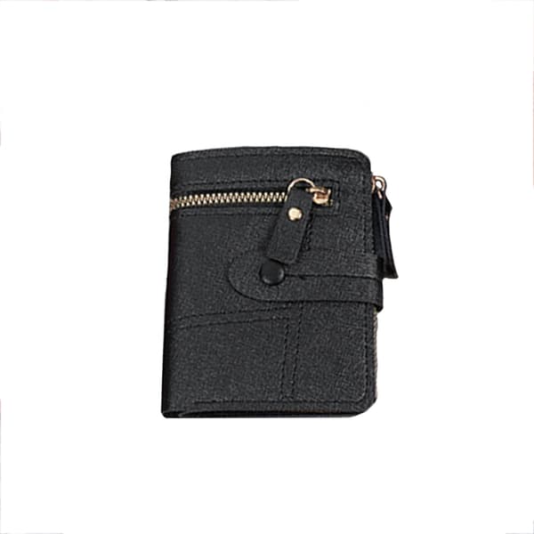 Klassisk tegnebog - Kompakt og stilfuld kortholder Black Black