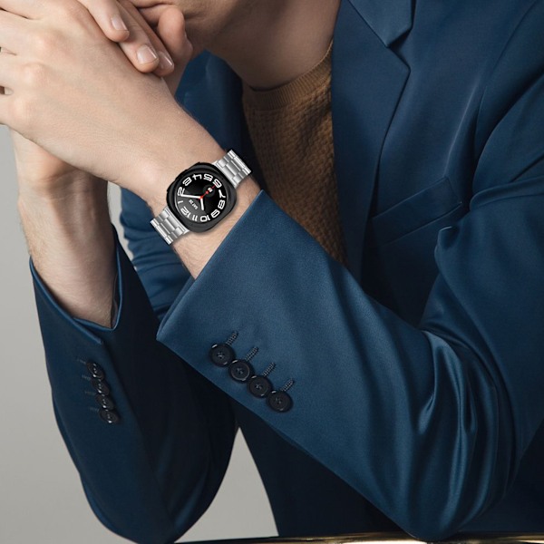 Klockarmband i rostfritt stål för Samsung Galaxy Watch 7 47MM Silver