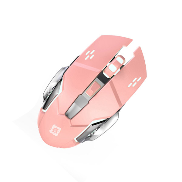 Trådlös mus - Uppladdningsbar Bluetooth Dual-Mode Rosa
