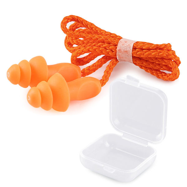 Öronproppar med sladd - Brusreducering & Vattentät Orange