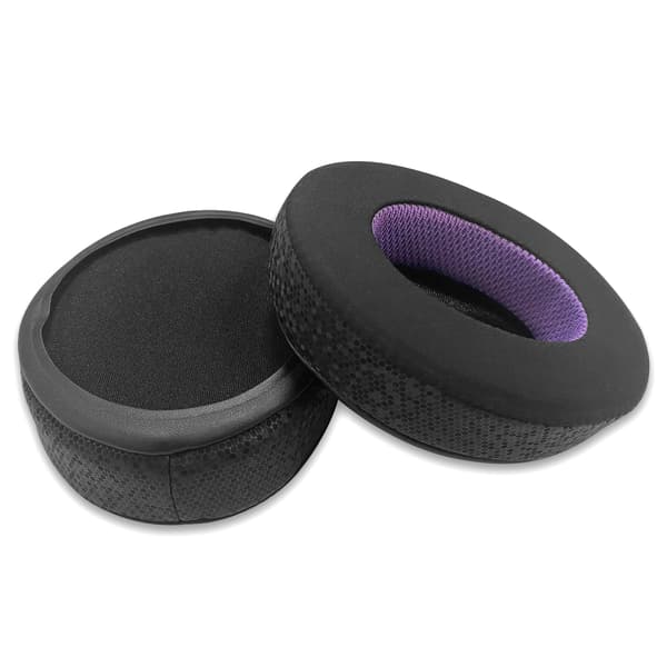Jäähdyttävät kangaskorvapehmusteet HyperX Cloud 2/3 -kuulokkeille - musta-violetti