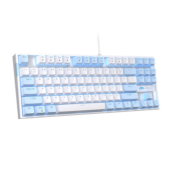 MageGee MK-STAR trådbundet tangentbord (blått och vitt)