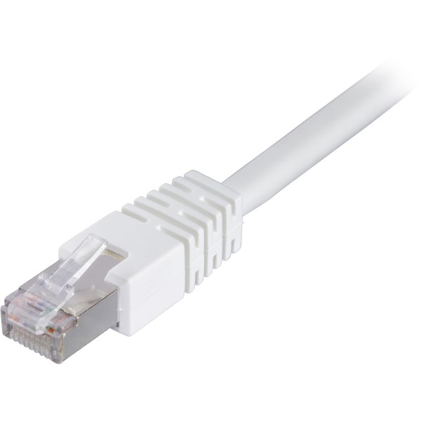 F/UTP Cat6 patch cable, LSZH, 5m, white