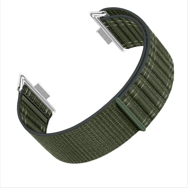 Stilfuld Vævet Nylon Loop til Huawei Watch Fit 4/Fit 3 Green Green