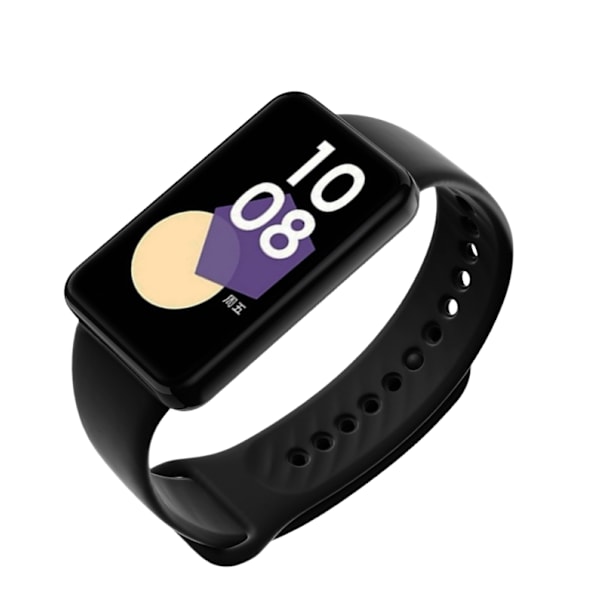 Ensfarvet silikonerem til Honor Band 9 Sort
