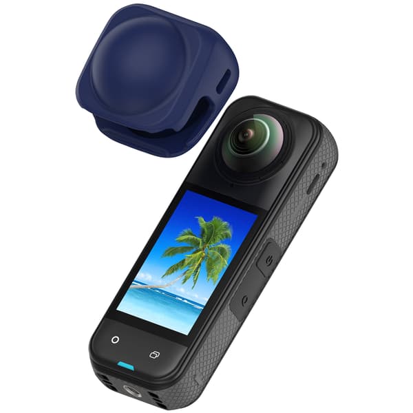 Linsebeskyttelse til Insta360 X5 og X4 Blue Blue