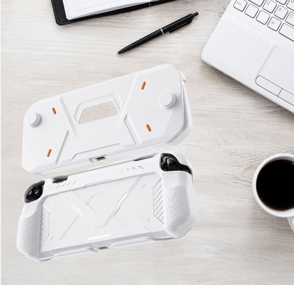 Suojakotelo Nintendo Switch 2:lle TPU+PC-kuori White White