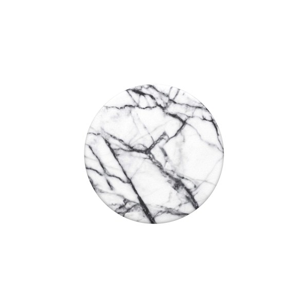 POPSOCKETS Dove White Marble Avtagbart Grip med Ställfunktion Svart, Grå, Vit