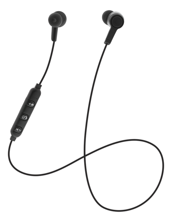 BT110 In-ear BT headphones with mic, control buttons, black