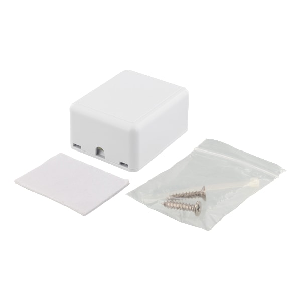 Surface mount box for Keystone, 1 port, white