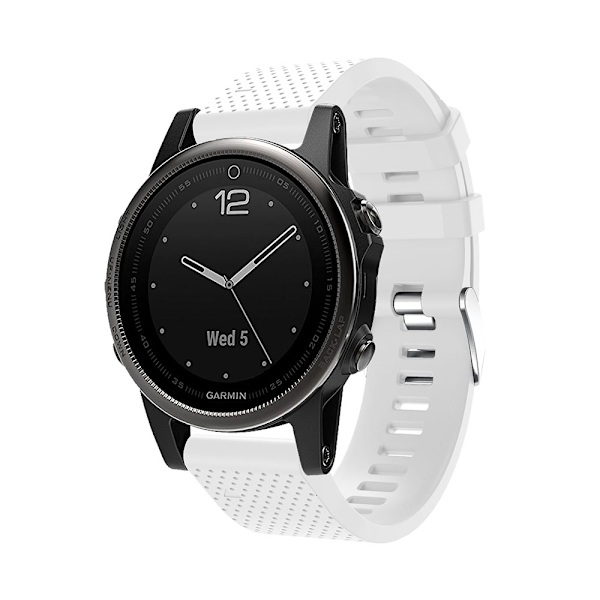 Armband för Garmin Fenix 5S Plus Silikon Vit