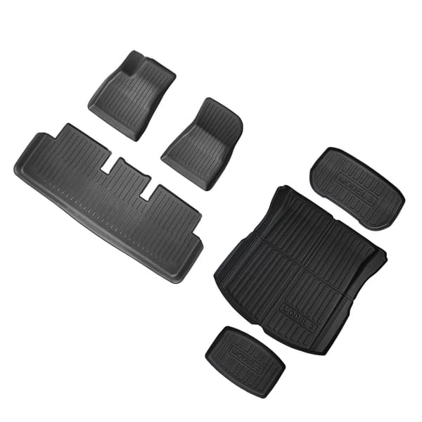 2023-2024 Tesla Model 3 Gulvmåttesæt - TPE-materiale Left Hand Drive