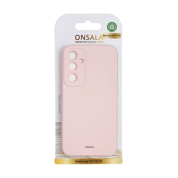 Mobilskal med Silikonkänsla Chalk Pink - Samsung S23 FE 5G