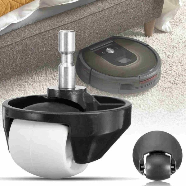 INF 2-pak forhjul til iRobot Roomba 500/600/700/880/980 Sort