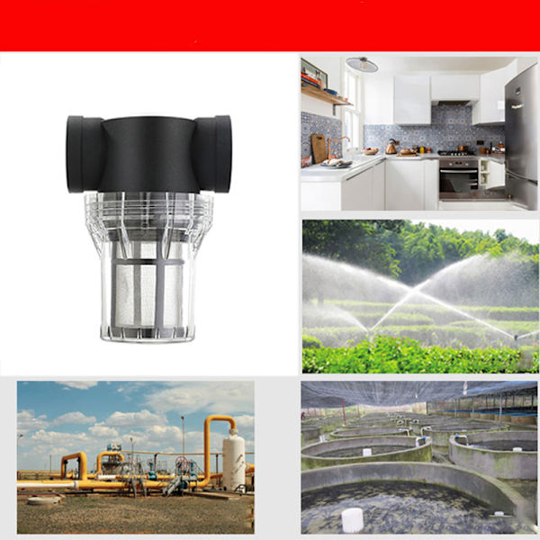 Inline vandfilter med 1" indvendigt gevind 100 Mesh