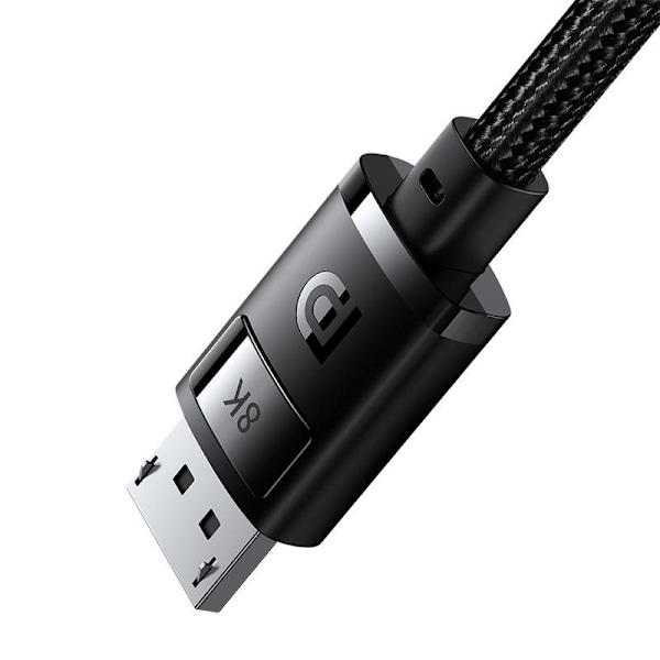 DP 8K till DP 8K kabel Baseus High Definition 1,5 m (svart)