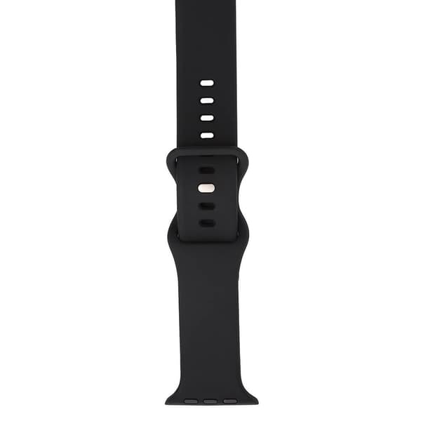 Watcharmbånd Silikone Apple Watch 42/44/45mm Sort