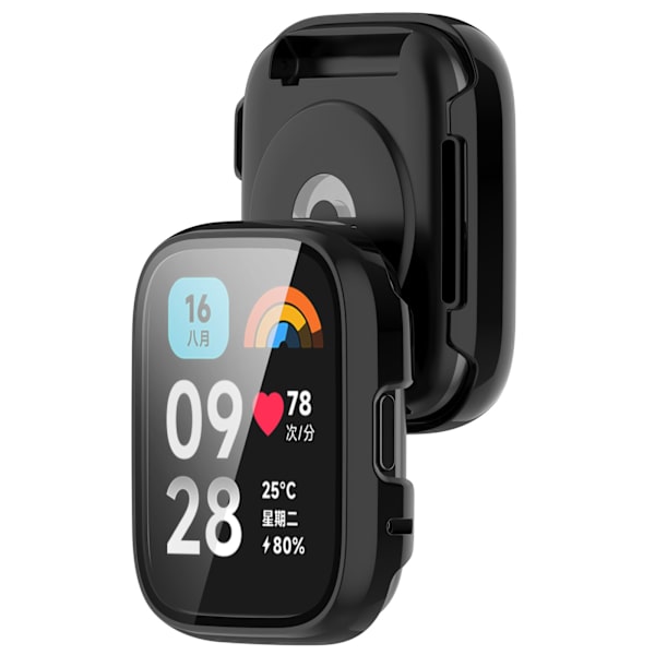 Beskyttelsesetui til Redmi Watch 3 Lite - Sort