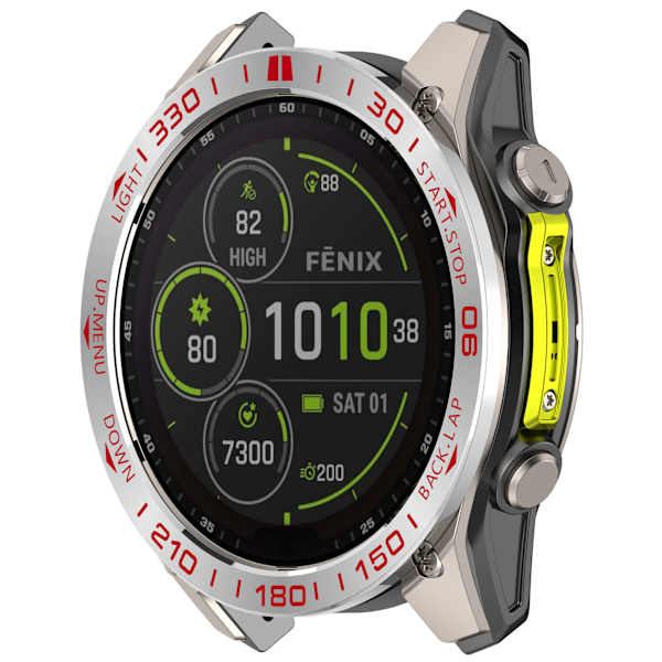 Garmin Tactix 8 Bezel: 47mm AMOLED Racing Style Punainen