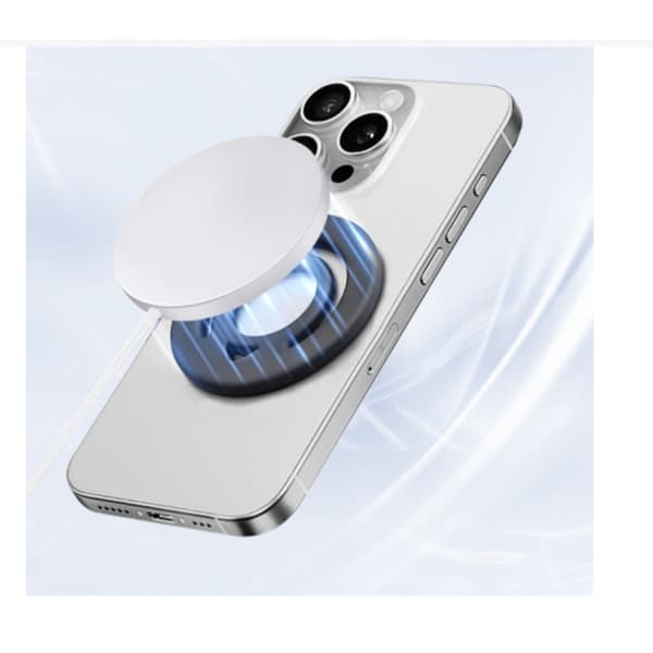 MagSafe telefonringholder med dobbeltsidet magnet, silikone og skridsikkert greb til telefoner og tablets Gray Gray