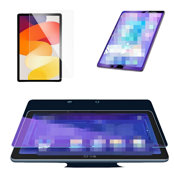 2-Pack Skärmskydd för Xiaomi Redmi Pad SE 11 tum, Härdat Glas [9H Hårdhet, Reptålig, Bubbelfri]