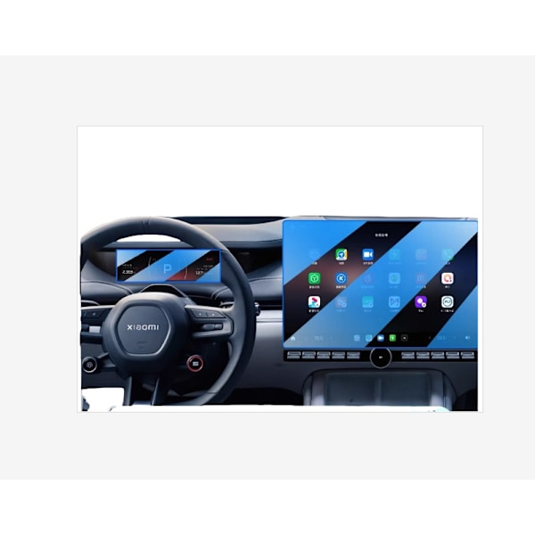 Xiaomi SU7 Navigation & Instrument Panel Skärmskydd i härdat glas