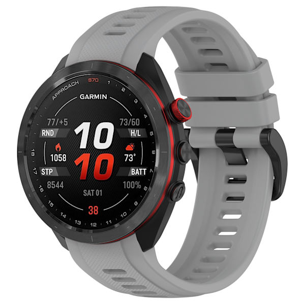 Silikonarmband till Garmin Approach S70 47 mm Grå