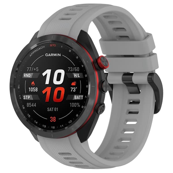 Silikonarmband till Garmin Approach S70 47 mm Grey Grey