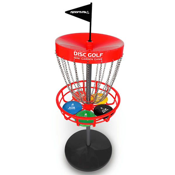 Discgolf set med korg