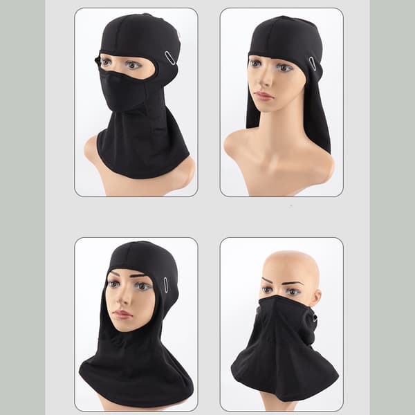 Vinter Termisk Fleece Hjälmfoder - Vindtät Motorcykel Skidmask Ansiktsmask Nackvärmare