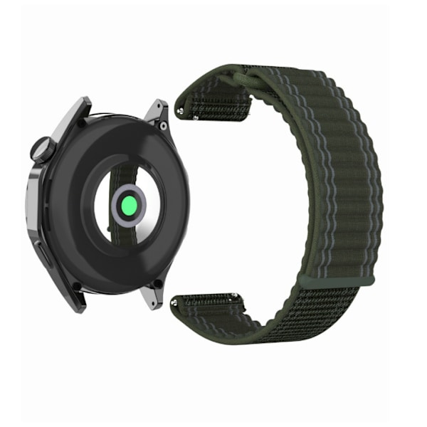 Huawei GT5/GT4 46mm Nylon Watch Strap Grön