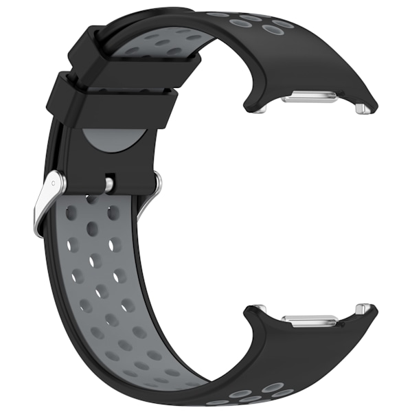 Samsung Watch Ultra Tofarvet Silikone Rem 24MM Sort+grå