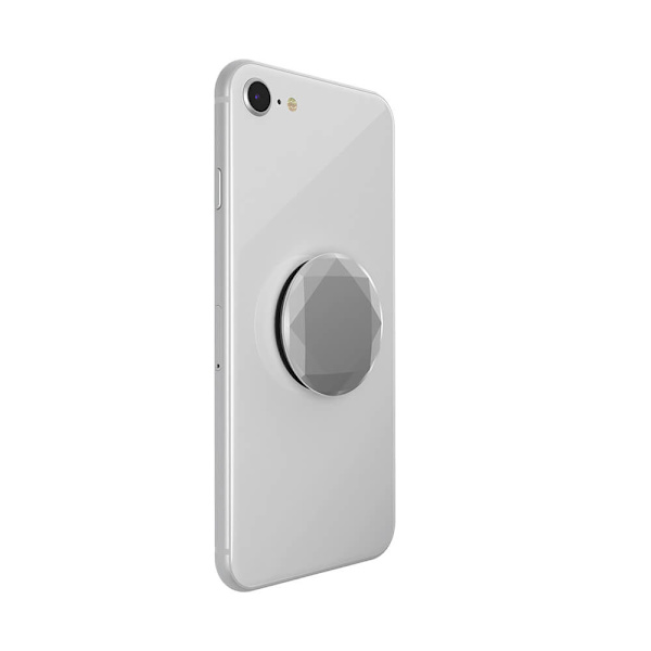 POPSOCKETS PopGrip Premium Metallic Diamond Silver
