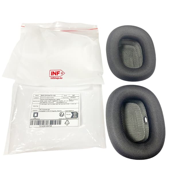 Ørepuder til AirPods Max - Apple Fabric & Silikone Grey Grey