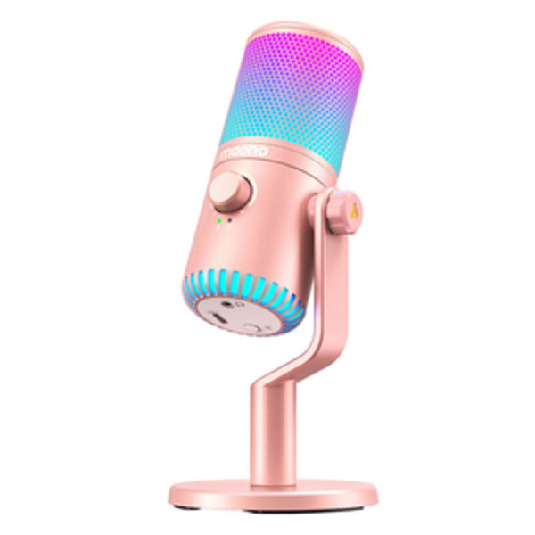 Maono DM30RGB Mikrofon Rosa
