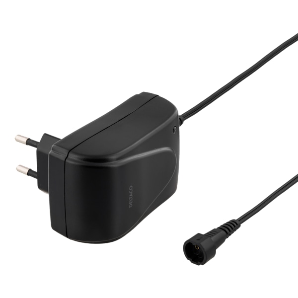 Power supply, 240 V to 3-12 V, 1.5 A, different tips, black