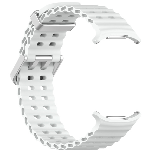 Klockarmband i Silikon för Samsung Watch Ultra 47mm Vit