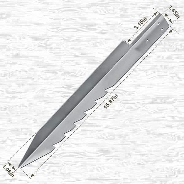 Kraftiga stängselstolpsankare metall gungställningsfästen 4-pack