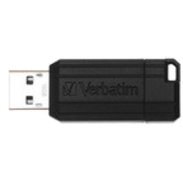 PinStripe USB Flash drive 32GB USB 3.0 retractable connect Svart